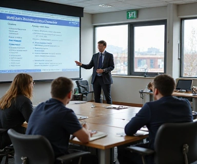 Expert instructor teaching