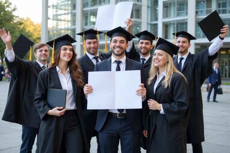 Graduates celebrating success